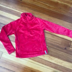 Fuscia Obermeyer quarter zip fleece. Size medium super soft. See size chart -EUC
